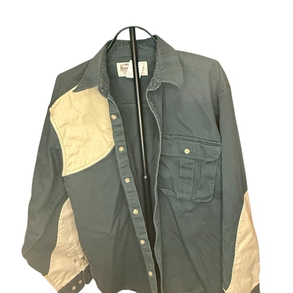 Wrangler Rugged Wear blue and tan Shirt - Picture 2 of 5